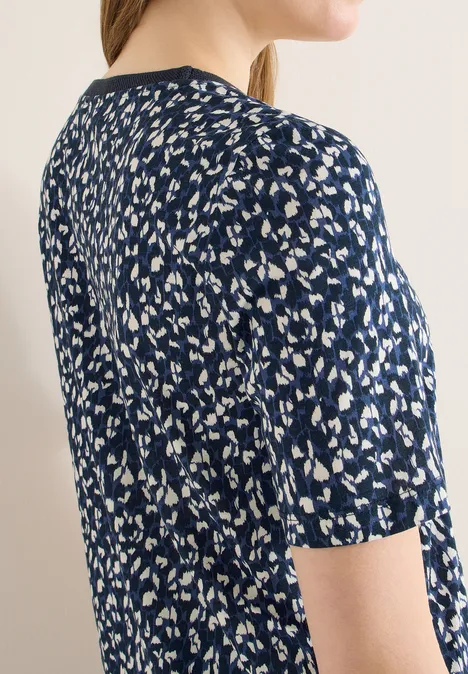 Shirt met patroon universal blue