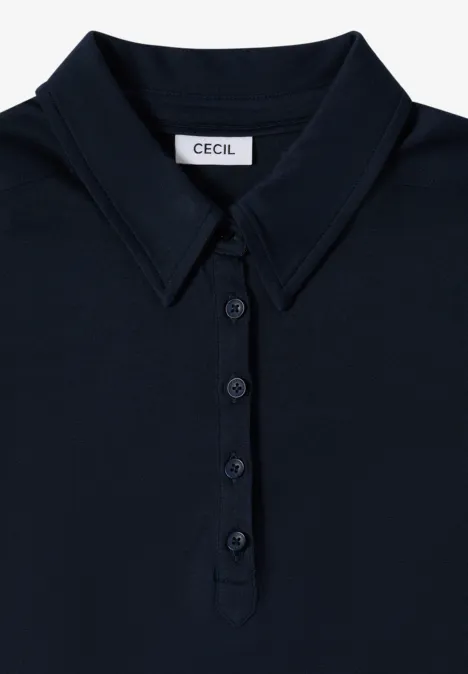 Shirt mit Knopfdetail universal blue