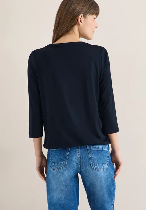 Shirt im Tunika-Look universal blue