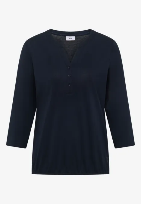 Shirt im Tunika-Look universal blue