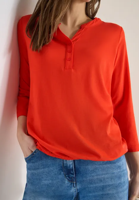 Shirt im Tunika-Look cherry tomato orange