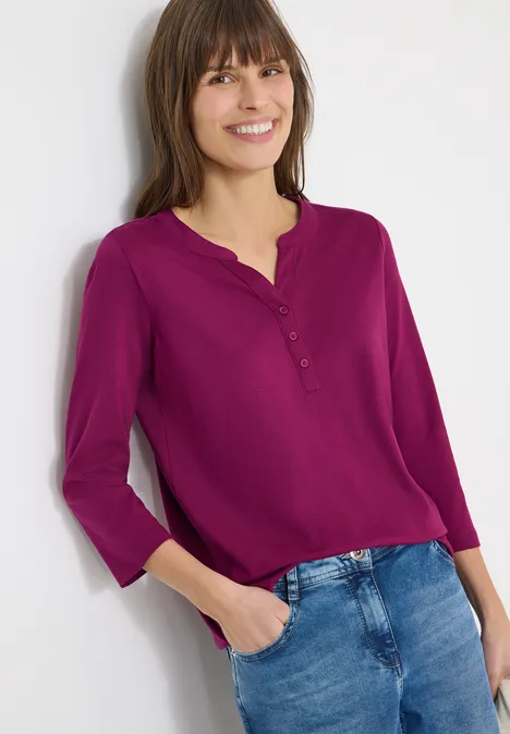 Shirt im Tunika-Look magenta purple