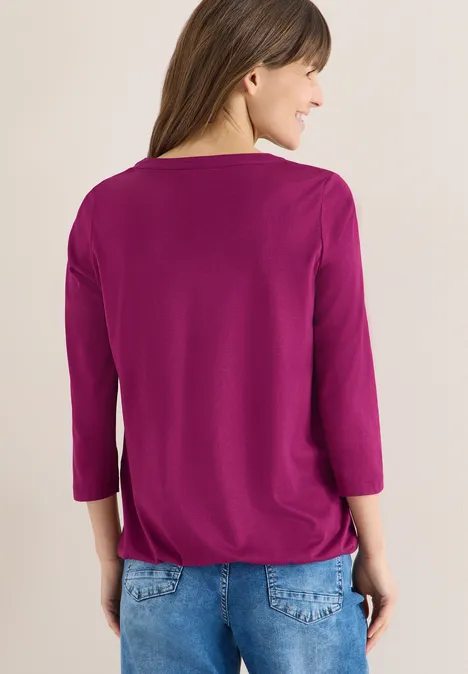 Shirt im Tunika-Look magenta purple