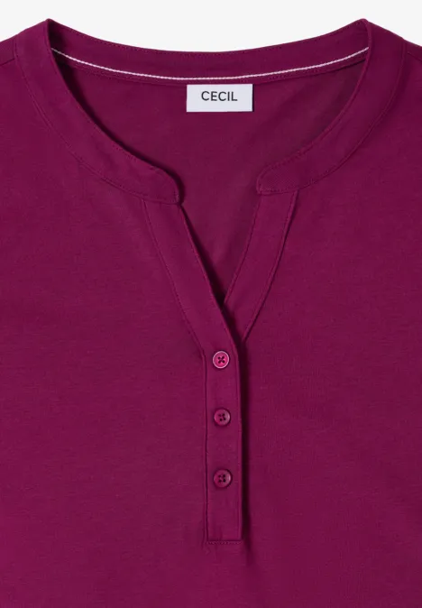 Shirt im Tunika-Look magenta purple