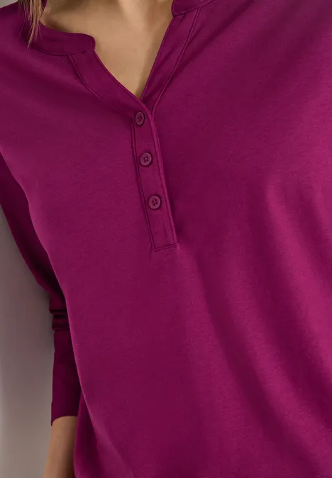 Shirt im Tunika-Look magenta purple