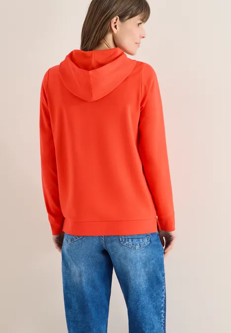 Hoodie Shirt mit Print cherry tomato orange