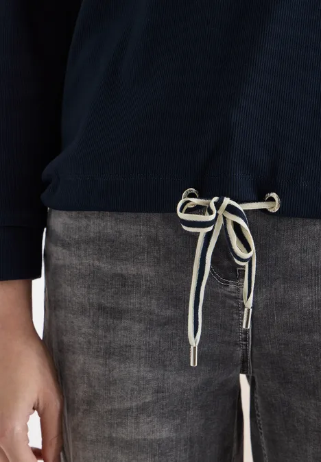 Hoodie en structure côtelée universal blue