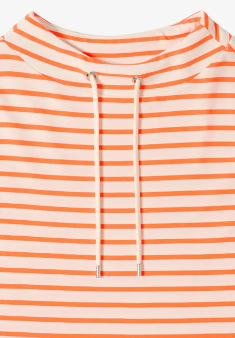 Gestreiftes Shirt pearl beige