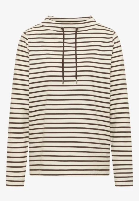 T-shirt à rayures macchiato brown