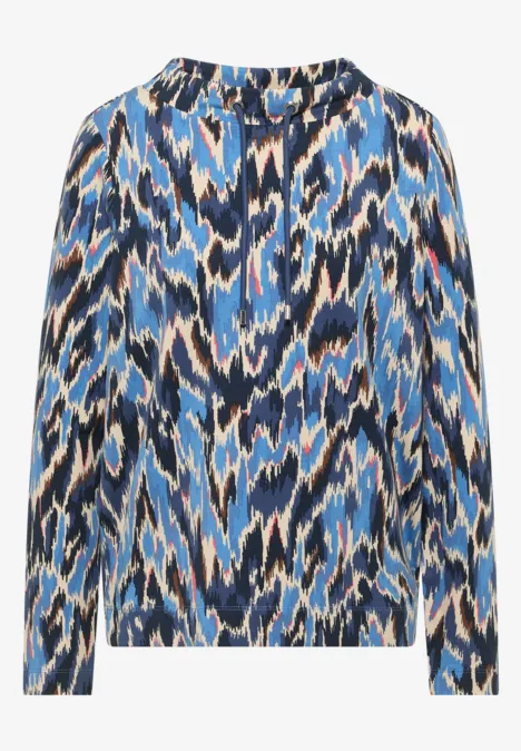 Gemustertes Shirt cloud blue