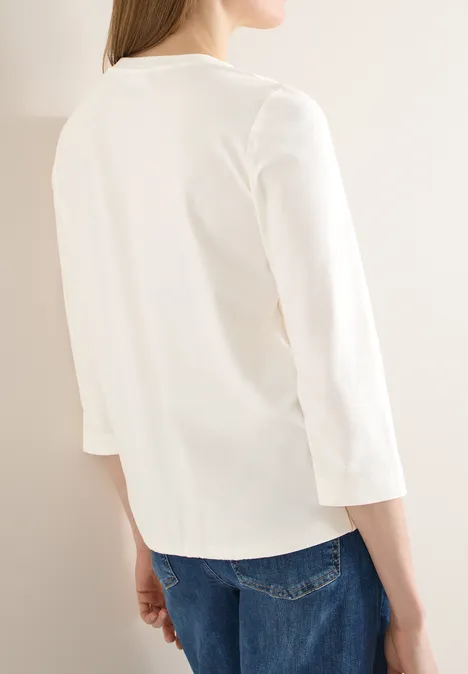 T-shirt avec détail tape vanilla white T-shirt avec détail tape vanilla white