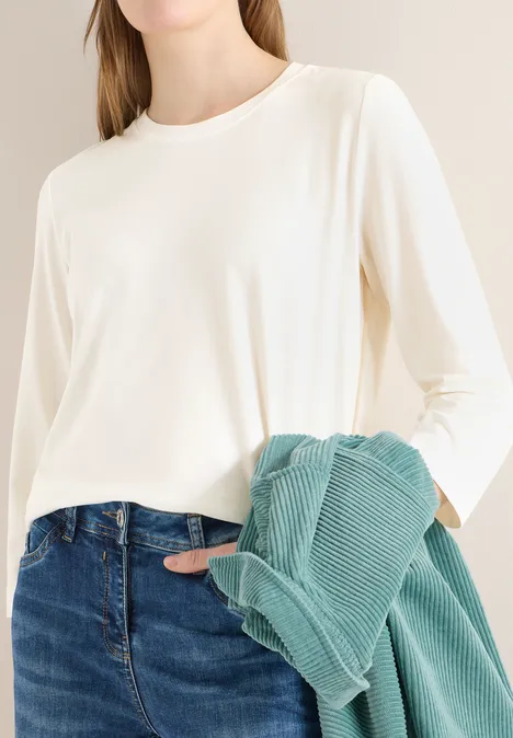 T-shirt avec détail tape vanilla white T-shirt avec détail tape vanilla white