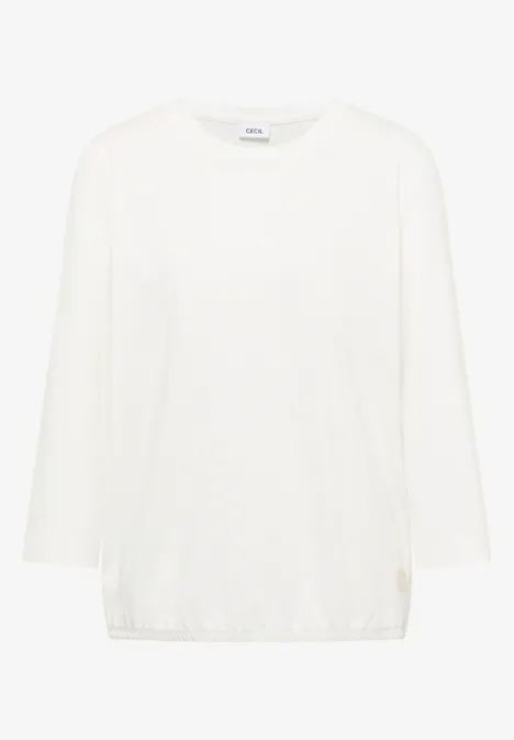 T-shirt avec détail tape vanilla white T-shirt avec détail tape vanilla white