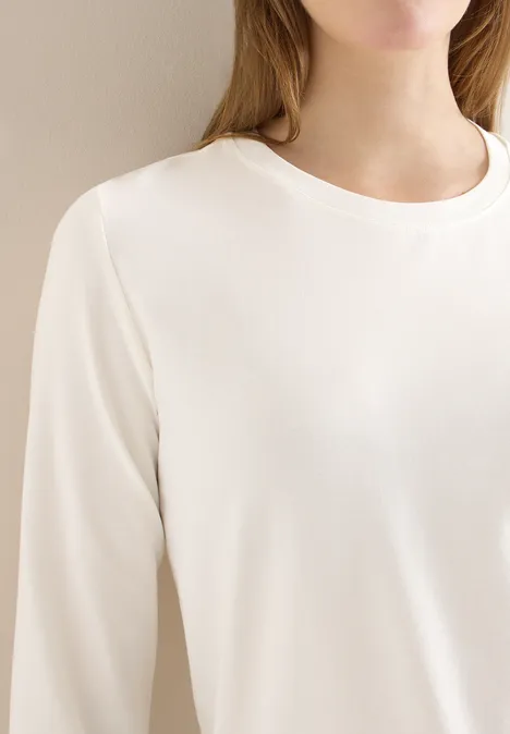 T-shirt avec détail tape vanilla white T-shirt avec détail tape vanilla white