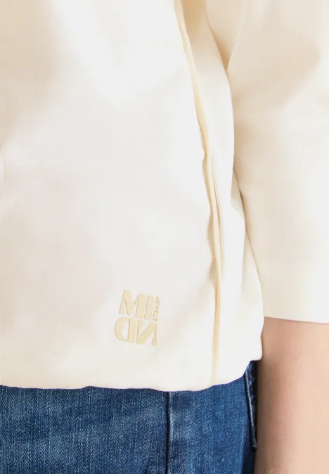 T-shirt avec détail tape vanilla white T-shirt avec détail tape vanilla white