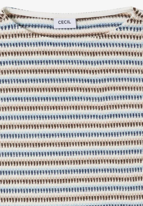 T-shirt à rayures sporty denim blue