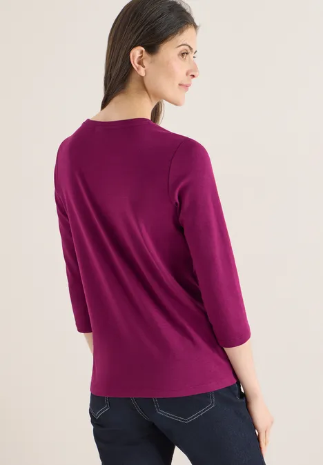 Basic T-Shirt magenta purple