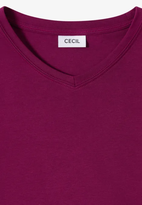 Basic T-Shirt magenta purple