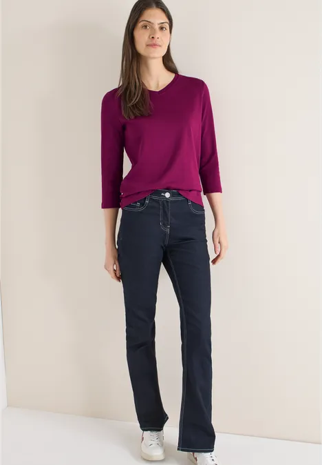 Basic T-Shirt magenta purple