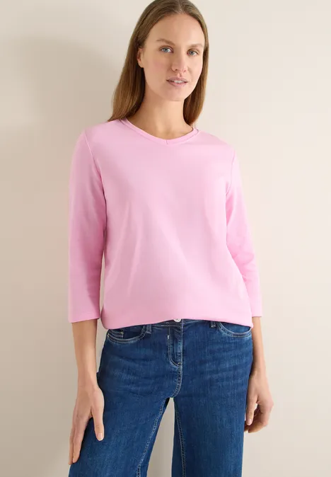 Basic T-Shirt light blush rose