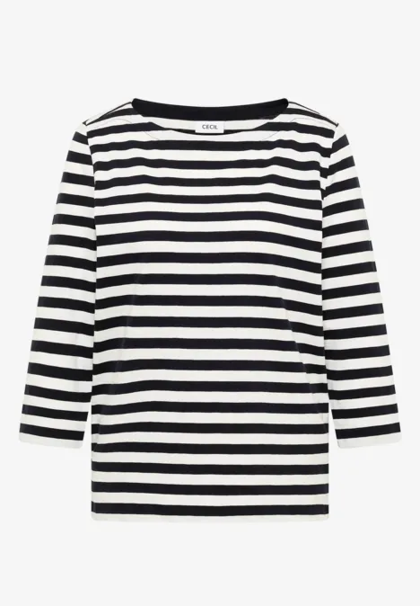 T-shirt de base rayé universal blue