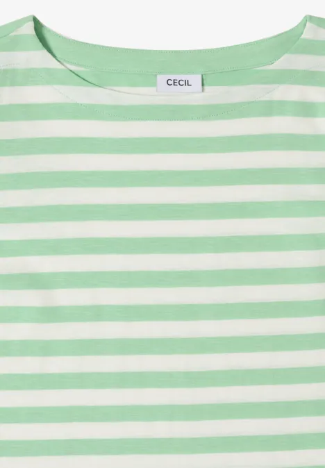 T-shirt de base rayé juicy lime