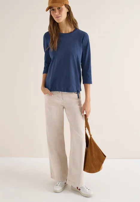 T-shirt avec cordon de serrage sporty denim blue