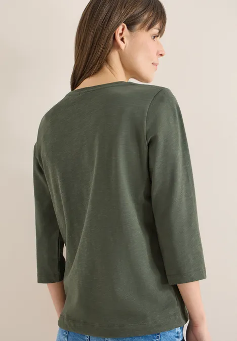 Shirt mit Tunnelzug khaki
