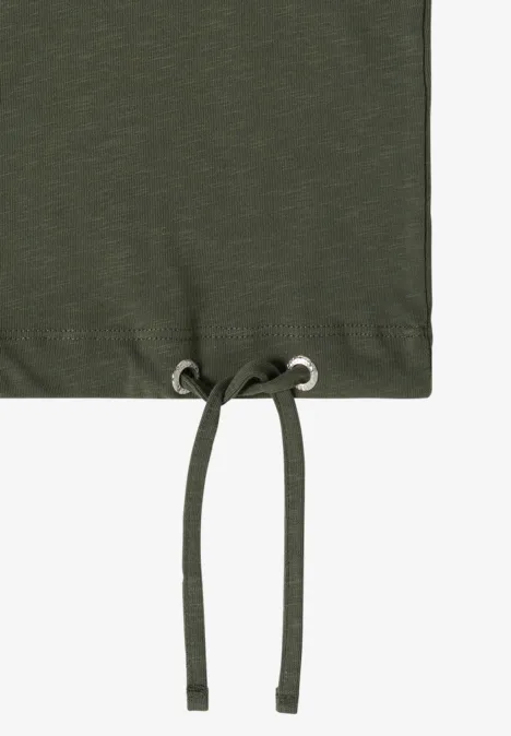 Shirt mit Tunnelzug khaki