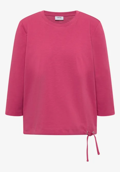 T-shirt avec cordon de serrage rose petal