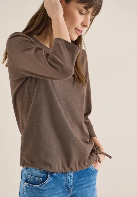 T-shirt avec cordon de serrage urban taupe