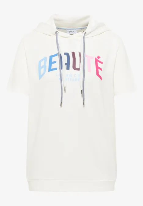 Hoodie Shirt vanilla white