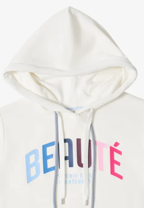 Hoodie Shirt vanilla white