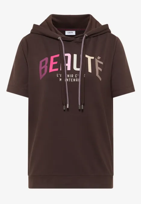 Hoodie Shirt macchiato brown
