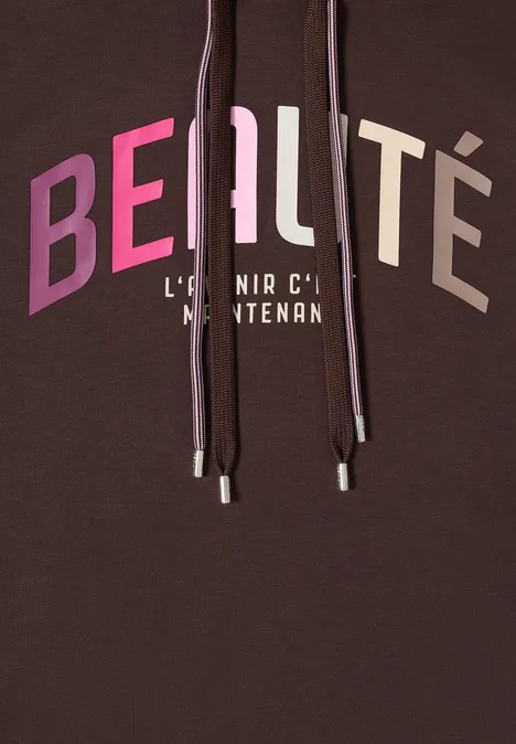 Hoodie Shirt macchiato brown