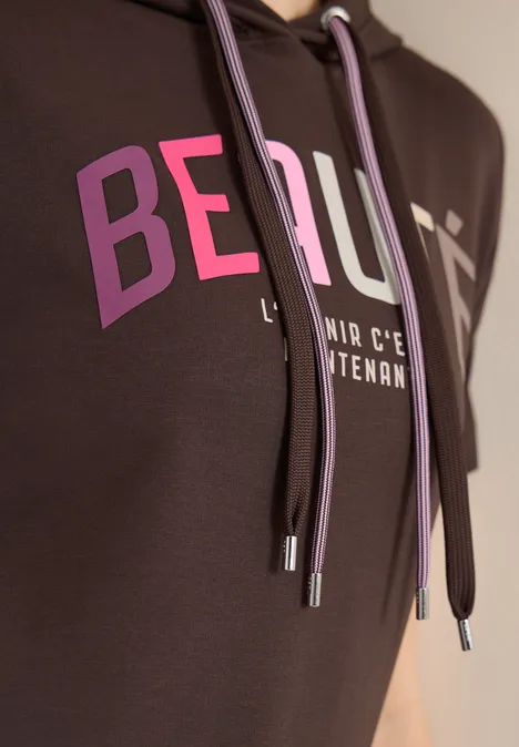 Hoodie Shirt macchiato brown