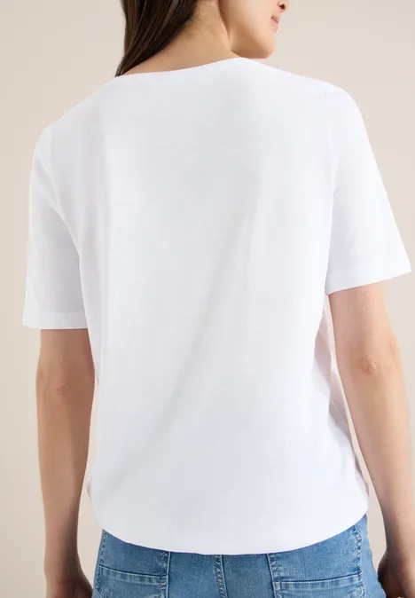 Bluzka w stylu tuniki White Bluzka w stylu tuniki White