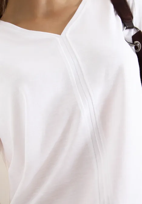 Bluzka w stylu tuniki White Bluzka w stylu tuniki White