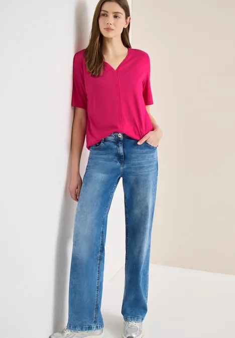 Shirt im Tunika-Look beetroot pink