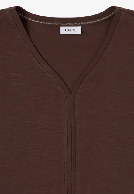 Shirt im Tunika-Look macchiato brown