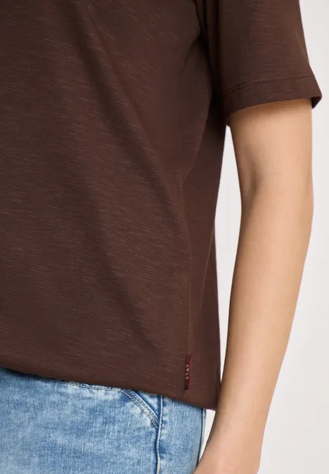 Shirt im Tunika-Look macchiato brown