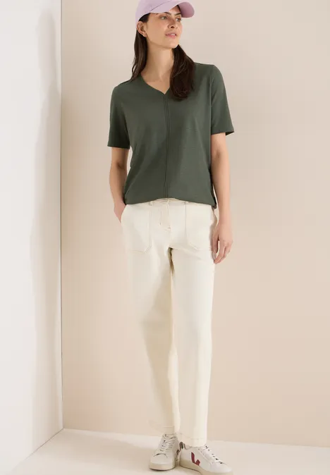 Shirt im Tunika-Look khaki Shirt im Tunika-Look khaki