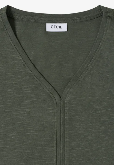 Shirt im Tunika-Look khaki Shirt im Tunika-Look khaki