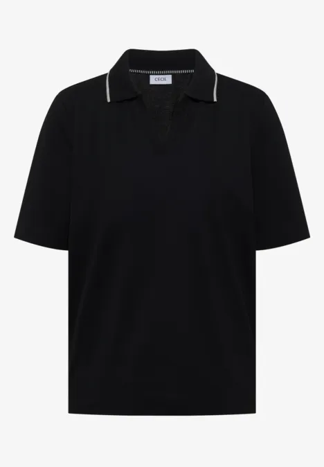 Piqué Poloshirt Black