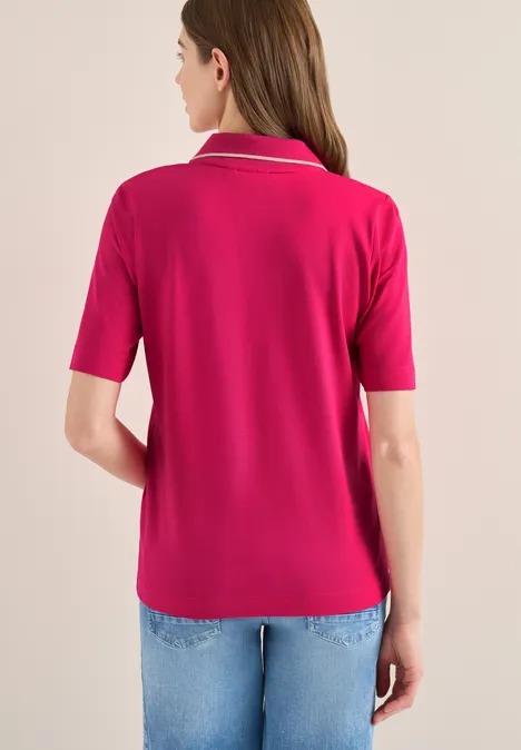 Piqué Poloshirt beetroot pink