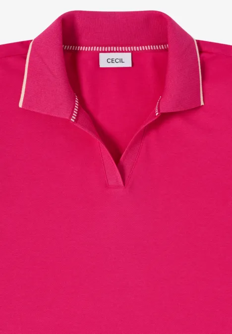 Piqué Poloshirt beetroot pink