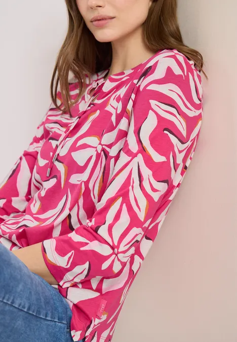 T-shirt au look tunique beetroot pink