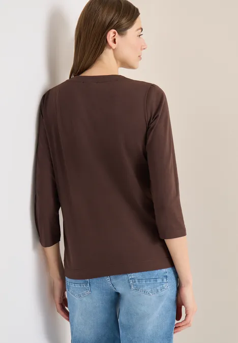 Shirt macchiato brown