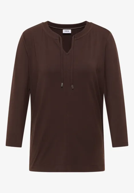 Shirt macchiato brown