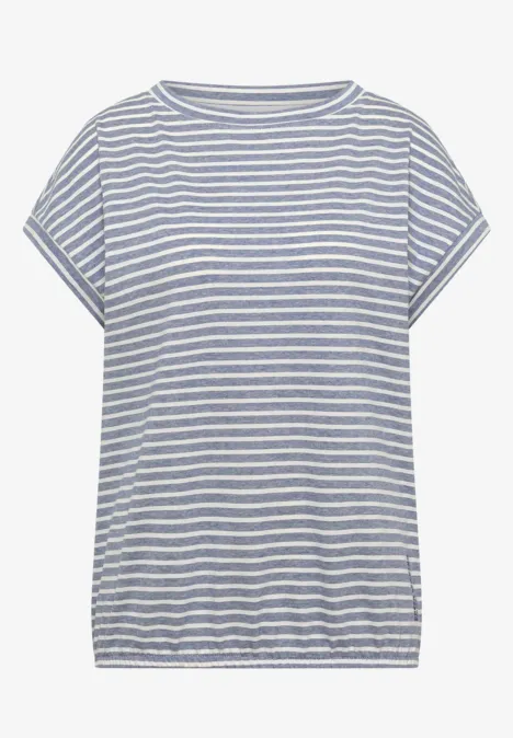 Gestreiftes T-Shirt sporty denim blue Gestreiftes T-Shirt sporty denim blue
